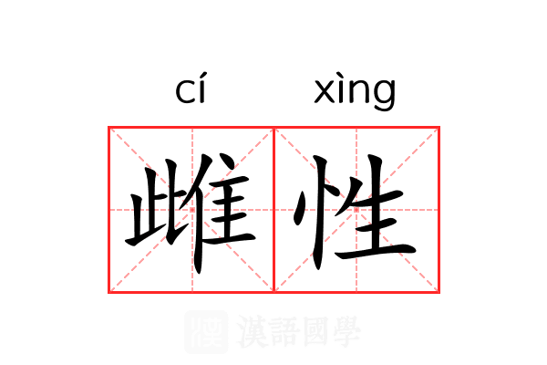 雌性 雌性