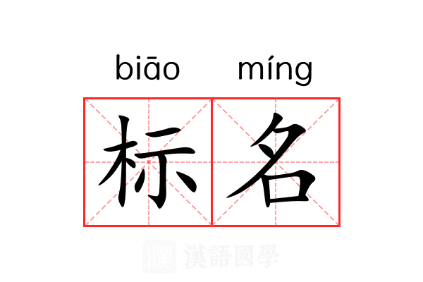 标名 标名