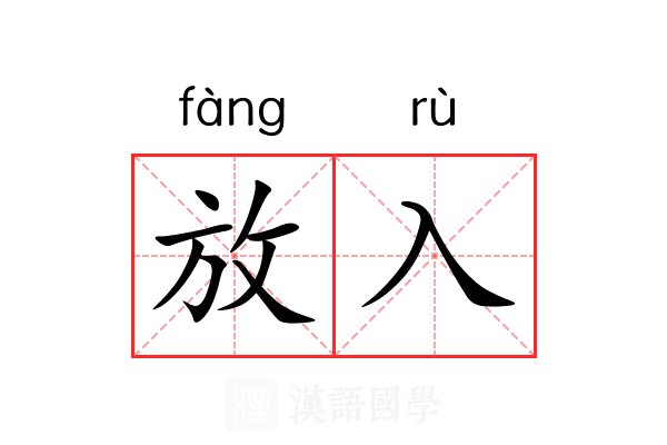 放入