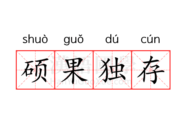硕果独存 硕果独存