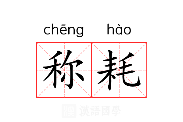 称耗 称耗