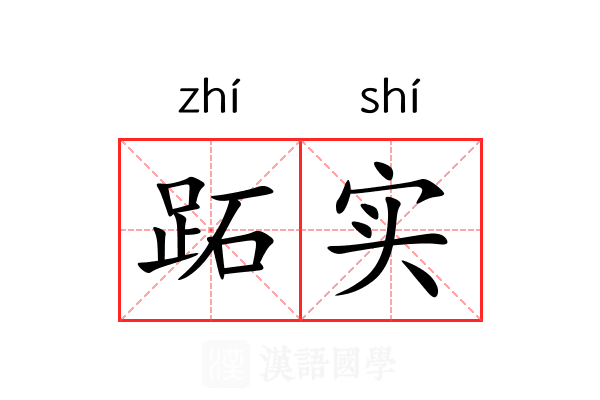 跖实