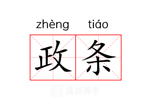 政条 政条