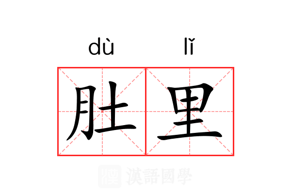 肚里
