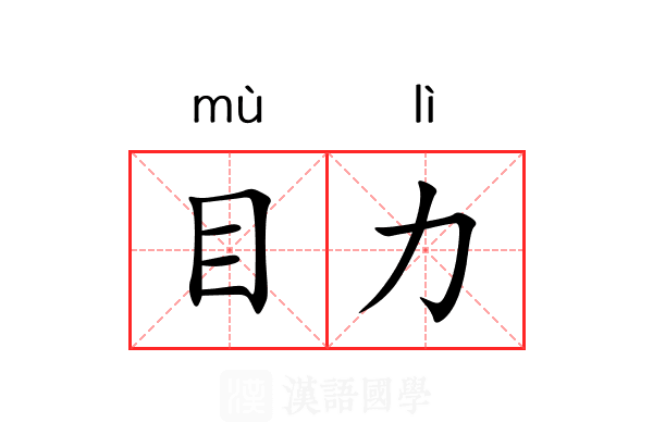 目力 目力