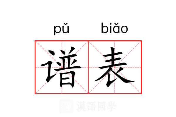 谱表