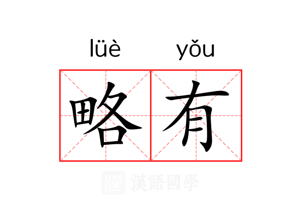 略有 略有