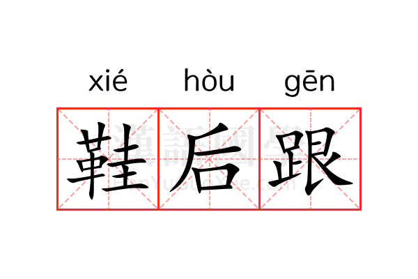 鞋后跟 鞋后跟