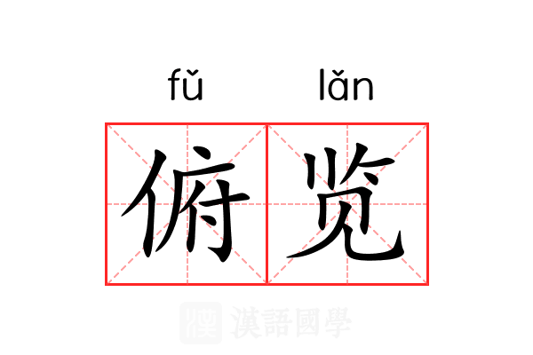 俯览