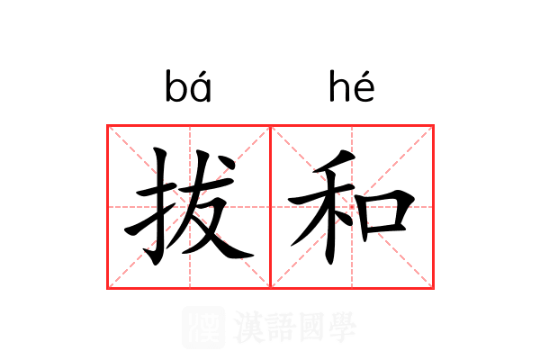 拔和