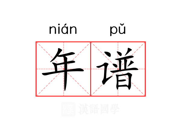 年谱
