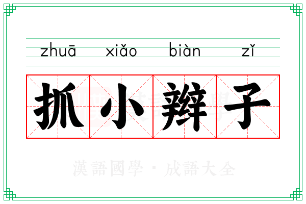 抓小辫子 抓小辫子