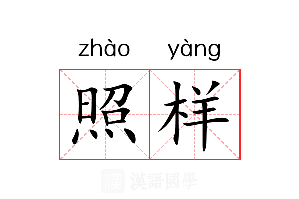 照样