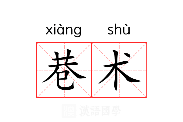 巷术 巷术