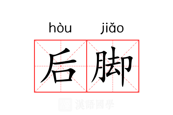 后脚