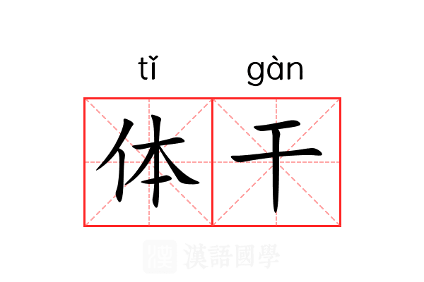 体干 体干