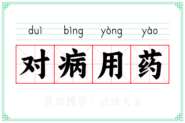 对病用药 对病用药