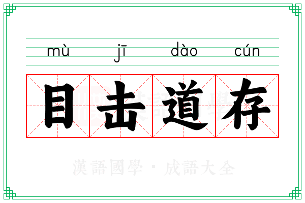 目击道存 目击道存