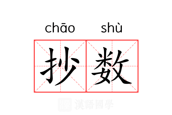抄数 抄数