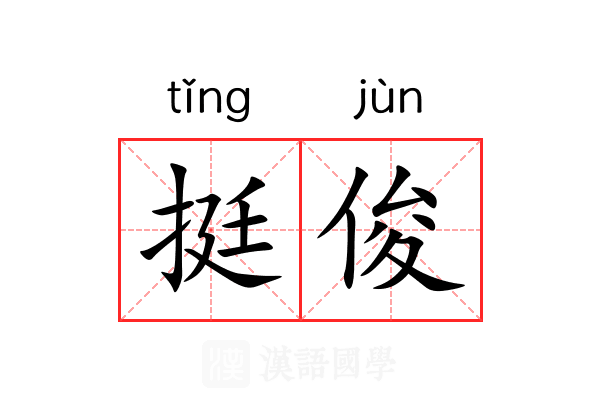 挺俊