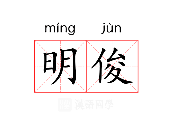 明俊