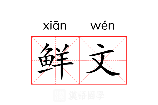 鲜文 鲜文