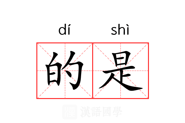 的是 的是