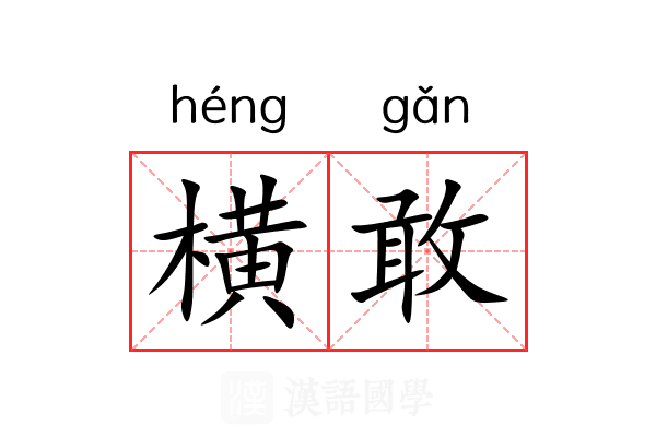 横敢