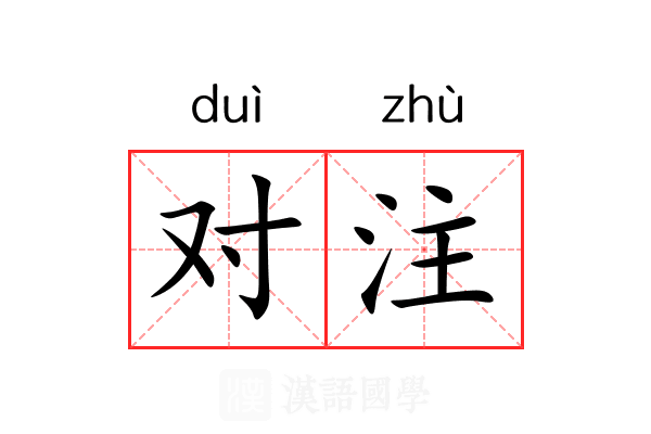 对注 对注