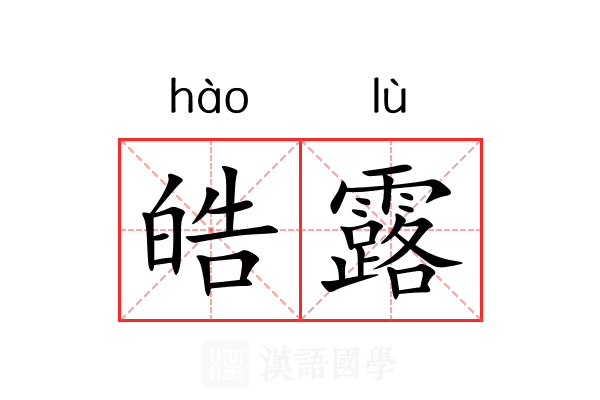 皓露