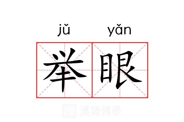 举眼