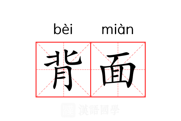 背面