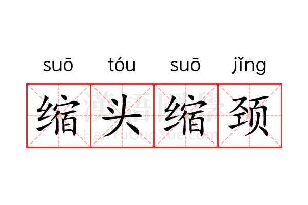 缩头缩颈 缩头缩颈