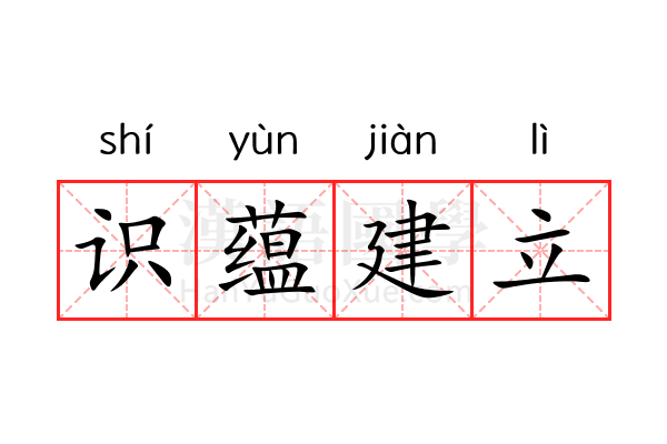 识蕴建立 识蕴建立