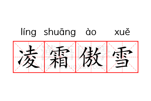 凌霜傲雪 凌霜傲雪